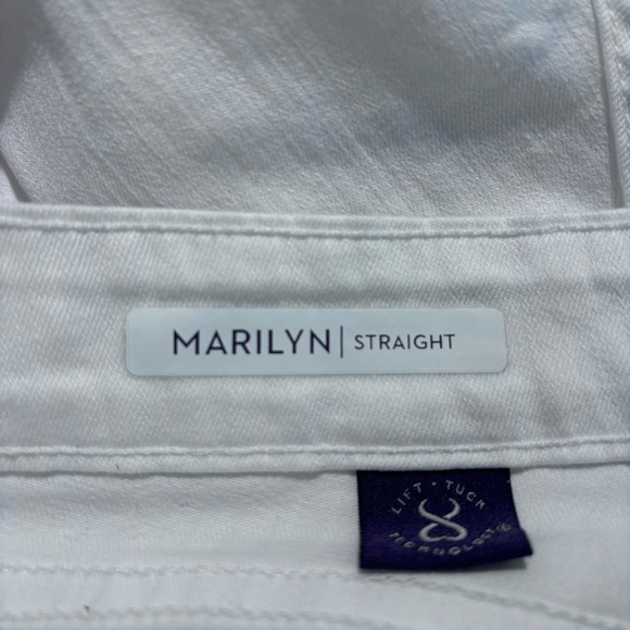 NOT YOUR DAUGHTER JEANS NYDJ Sz 12P Marilyn Slim Straight Leg Pockets Jeans - Picture 8 of 8